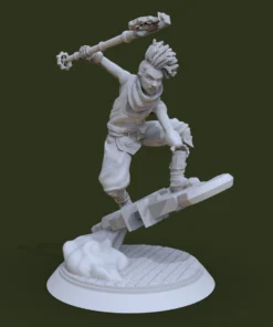 Figurine fan art inspirée de Ekko de League of Legends – création non officielle