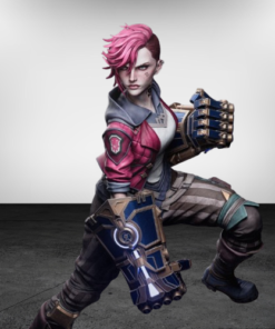 Figurine fan art inspirée de Vi de League of Legends – création non officielle