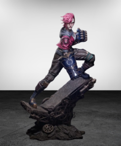 Figurine fan art inspirée de Vi de League of Legends – création non officielle