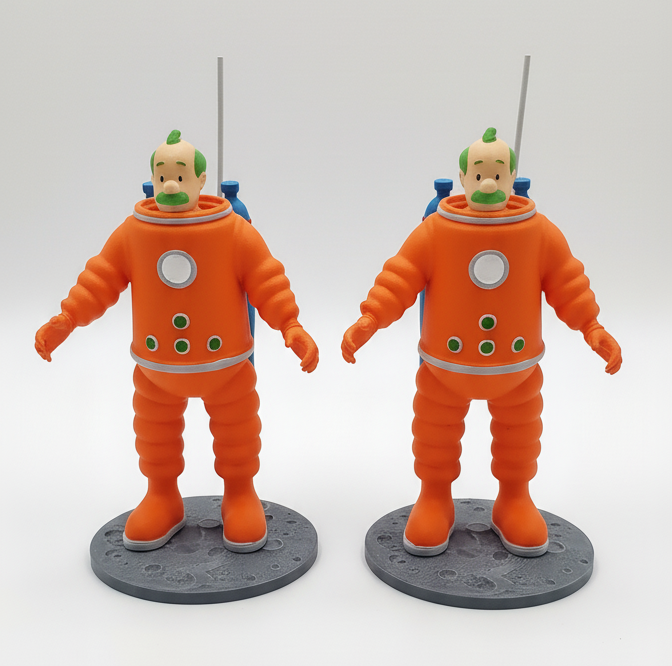 Figurine Fan Art - Dupond & Dupont "Effet Or Noir"