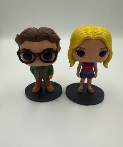 Duo Leonard & Penny – Style Pop – Peint à la main